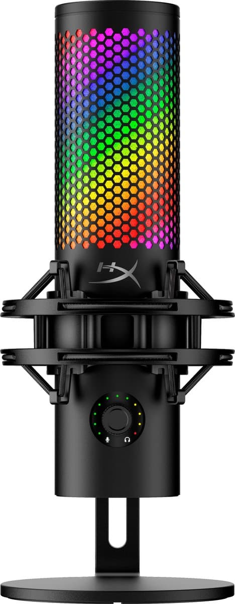 HyperX QuadCast 2S RGB USB Gaming Microfoon - PC/Mac - 32-bit/192kHz - 4 Opnamepatronen - Stream Microfoon - Zwart — afbeelding 1
