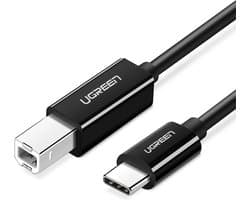 Ugreen - Printerkabel - Printer kabel usb - USB 2.0 - USB-C - 2 Meter - Zwart