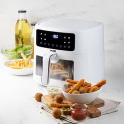 Domo DO1136FR friteuse Enkel 6 l Vrijstaand 1500 W Heteluchtfriteuse Wit — thumbnail 5