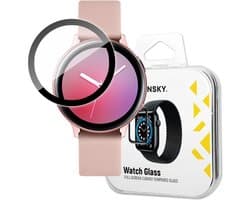 Wozinsky - Watch - Glass hybride glas voor Samsung Galaxy Watch Active - 2 - 40 - mm - zwart