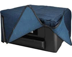 kwmobile printer hoes geschikt voor Epson Workforce WF-4820 case - Linnen cover - Stofhoes voor printer in blauwgrijs