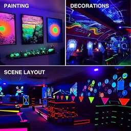 50W 2 stuks UV LED blacklight - schijnwerper lichteffect Partylight podiumverlichting met EU-stekker — thumbnail 2