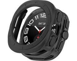 By Qubix - Hard case (open front) - Zwart - Geschikt voor Samsung Galaxy Watch Ultra / Ultra 2025 47mm