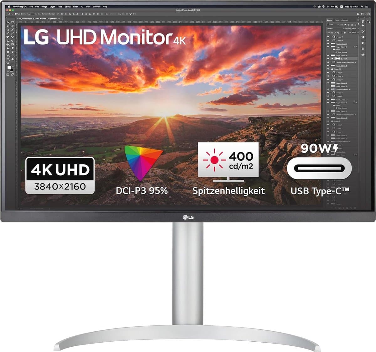 27 inch 4K UHD Monitor met VESA DisplayHDR 400 en AMD FreeSync - IPS Scherm — afbeelding 1