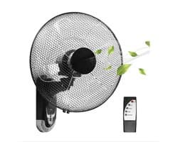 Wandventilator - Muurventilator Met Krachtige 60W Motor - Muur Ventilator Met 5 Bladen - Inclusief Afstandsbediening — afbeelding 1
