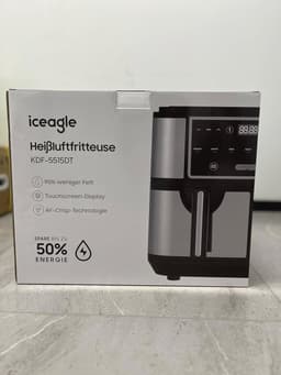 XXL Heteluchtfriteuse met Dubbele Kamer - 9 Liter, 2600W, 8 Vooraf Ingestelde Programma's — thumbnail 13