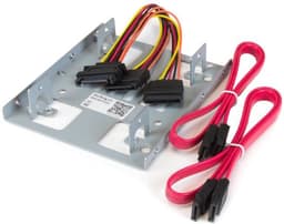 StarTech.com Dubbele 2,5 inch naar 3,5 inch HDD-steun voor SATA harde schijven 2,5 inch naar 3,5 inch steun met 2 schijven voor montagebay — thumbnail 2