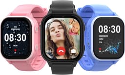 GPSHorlogeKids© - GPS horloge kind - smartwatch kinderen - WhatsApp - 4G videobellen - spatwaterdicht - SOS alarm - meting hartslag & temperatuur - incl SIM - Edge Pro Roze — thumbnail 2