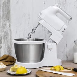 Deegmachine met Spatbescherming - Keukenmachine - Kneedmachine voor Zwaar Deeg - Wit — thumbnail 5