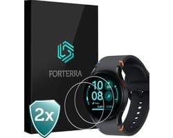 Forterra Smartwatch Screenprotector Geschikt voor Samsung Watch 7 (44 mm) - Gehard Glas Screen Cover Premium Tempered Glass Protector Geschikt voor Samsung Galaxy Watch 7 (44 mm) - 2 PACK