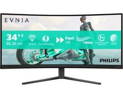 Philips Evnia 34M2C3500L - QHD Curved Ultrawide Monitor - 180hz - 34 inch