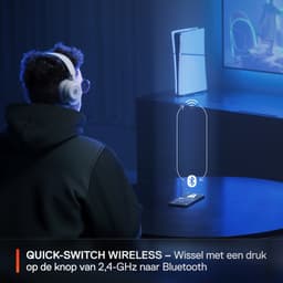 SteelSeries Arctis Nova 5P Wireless gamingheadset - 100+ audio presets - 60 uur accuduur- 2.4GHz & Bluetooth - ClearCast Gen2.X-mic - PS5, PC, Switch 2, mobiel — thumbnail 4