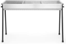 HENDI Houtskoolbarbecue – RVS – Demontabele poten – 3 roosters – 1145x380x770 mm — thumbnail 2