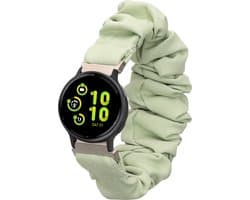 kwmobile elastisch bandje voor smartwatch - geschikt voor Garmin vivoactive 6 / vivoactive 5 / active 5 - Horlogebandje van katoen - In pastelgroen