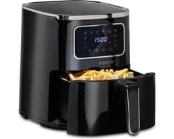 alpina Airfryer 4.5L - Heteluchtfriteuse 1-4 Personen - Air Fryer met Digitaal Touchscreen - Instelbare Temperatuur 80 tot 200 Graden - Timer Functie - Heteluchtoven 1450W