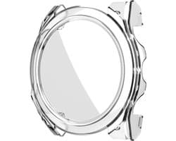 Strap-it Hard case hoesje met glazen screen protector - geschikt voor Garmin Fenix 8 - 51mm (transparant)