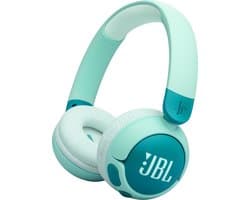 JBL JR 320BT - Draadloze Kinderkoptelefoon - Koptelefoon Kind - Bluetooth - Veilig Volume 85 dB - On ear - Kinder Hoofdtelefoon met Microfoon - 50 uur batterij - Voor Tablet, Laptop, School & Online Les - Turquoise