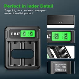 EBL Oplaadstation met 3x 2800 mAH Accu's voor de XBOX Series X/S & XBOX ONE X/S - Black LCD Docking Station - Laadstation voor Xbox controllers — thumbnail 5