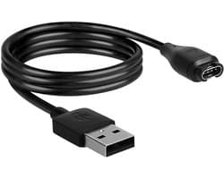 kwmobile USB-oplaadkabel geschikt voor Garmin Vivoactive 3 , 4 / Vivosport / Venu 2 , 2S , Sq / Fenix 5 , 6 , 7S , 7 - Kabel voor smartwatch - zwart