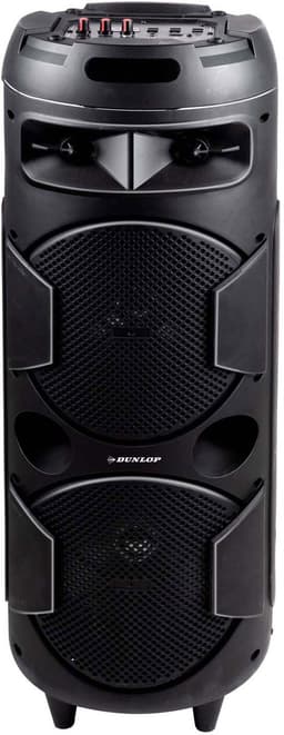 Dunlop Bluetooth Speaker MW-538 - 2 x 10W - met FM-Radio en AUX/MIC Ingang - Ingang voor TF Kaart en (Micro)USB - LED Verlichting - Zwart — thumbnail 2