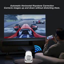 Dailygoods - Draagbare Miniprojector, 1080P Full HD met Bluetooth Ondersteuning — thumbnail 3