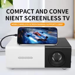Dailygoods - 1080p HD Draagbare Projector voor Thuisbioscoop en Buitenactiviteiten — thumbnail 2