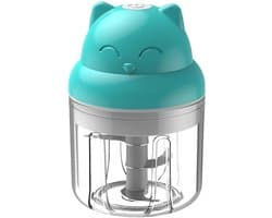 Mini Knoflook Chopper - Keukenmachine Hakker - Maaltijd Voorbereiding - Draadloos Opladen - 250ML Capaciteit - Groen