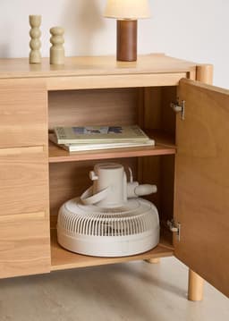 Staande Ventilator - Vloermodel - Ruimte Koelen - Inklapbaar Ontwerp - In Hoogte Verstelbaar - Gebroken Wit — thumbnail 3
