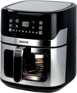 Heteluchtfriteuse - Airfryer - Gezond Koken - 8 Programma's - 65 Liter - Zilver Zwart — thumbnail 5