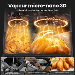 Heteluchtfriteuse XXL Dual Zone 10L (6L+4L) – 2800W, Airfryer met 12 programma’s, LED-display, voorverwarmfunctie & kijkvenster – veelzijdig en efficiënt — thumbnail 4