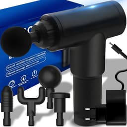 Dailygoods - Massagepistool met 4 Massagekoppen en 6 Snelheden — thumbnail 1