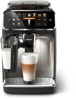 Philips 5400 Series - Espressomachine - 12 Verschillende Dranken - LatteGo Melksysteem - Keramische molen - AquaClean Filter - Volautomatisch - Zwart & Zilver - Koffiemachine met bonen - EP5447/90 — thumbnail 1