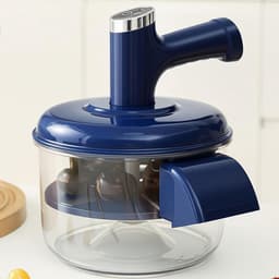 Automatische Schilmachine - Keuken Gadget - Fruit Voorbereiden - Eén Knop Bediening - 19.5 x 24 cm - Blauw — thumbnail 3