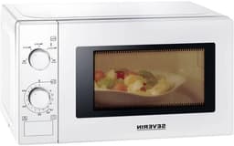 Magnetron - Oven Compacte oven - Snelle maaltijden bereiden - Roestvrij staal binnenkant - 20 Liter - Wit — thumbnail 1