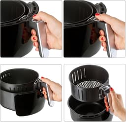 Heteluchtfriteuse - Airfryer - Gezond Frituren - 9-in-1 Functies - 3.6 Liter - Zwart — thumbnail 4