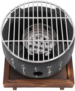 Dailygoody - Japanse Stijl Grill - Mini Draagbare Grill - Lichtgewicht en Praktisch - Houtskool Kachel - Voor Binnen en Buiten - Tafelblad Grill — thumbnail 1