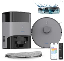 AIRROBO L50+ Robotstofzuiger - met dweilfunctie en leegstation – Antitangle rubberen borstel – Ideaal voor haar van huisdieren – 240 minuten looptijd — thumbnail 1