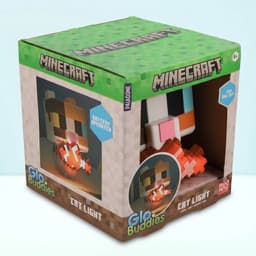 Minecraft, Cat GloBuddies Lamp – 15 cm LED Nachtlamp met Vis, Tikbediening, Werkt op Batterijen, Officieel gelicentieerd - Paladone — thumbnail 4