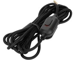 ONF3 - Hoofdtelefoonkabel - Gaming-koptelefoon - Volumeregeling en mute-schakelaar - Zwart - Vervangende kabel - Geschikt voor Pro X Wire G Mic ...