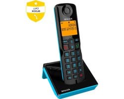 Draadloze Telefoon - DECT Telefoon - Thuisgebruik - Nummerherkenning - 100 Gram - Blauw