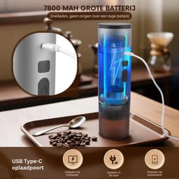 HEZIVO® Koffiecupmachine 3-in-1 - Draagbare Espressomachine - Met Accu voor op Reis - Zelfverwarmend -12 V — thumbnail 5