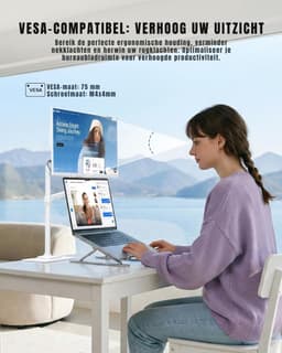DnA® Professionele Portable Monitor - USB-C - 15.6 Inch - Draagbare Monitor - Portable Monitor Voor Laptop - Wit - 36cm x 21cm x 1cm — thumbnail 5