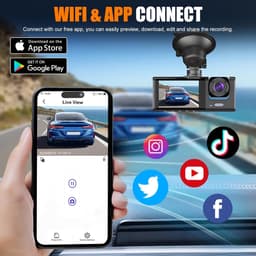 Dashcam voor de Auto - Autocamera - Rijrecorder - Rijweergave — thumbnail 3
