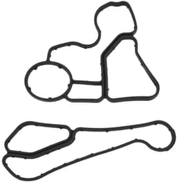 Een set pakkingen geschikt voor het motoroliefilterhuis van BMW, onderdeelnummers 11428637821 en 11428637820. — thumbnail 1