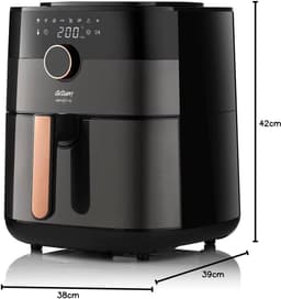 Heteluchtfriteuse - Airfryer XL - Gezond Frituren - Vetarme Technologie - 6 Liter - Koper — thumbnail 4
