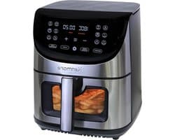 Heteluchtfriteuse - Airfryer Frituurpan - Gezond Koken - XL 78 liter capaciteit - 1700 W - Zwart en zilver