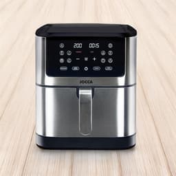 Luchtfriteuse - Airfryer Frituurpan - Gezond Koken - Grote Capaciteit - 8 Liter - Zilver — thumbnail 2