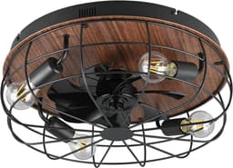Fantiluxe - Olav - Plafondventilator met verlichting - Zwart - Ø48cm - Afstandsbediening - Met lamp - Plafond ventilator - Slaapkamer — thumbnail 3