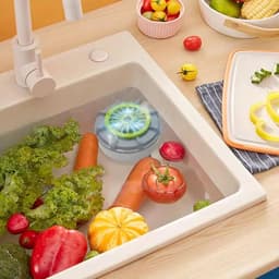 Fruitreiniger - Groentereiniger - Fruit en groente wasmachine - Oplaadbaar - Waterdicht - Vortex technologie - Voor groente, vlees en fruit - Keukenhulp - Grijs — thumbnail 3