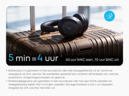 soundcore Space 2 by Anker, Active Noise Cancelling Koptelefoon, Comfortabele Pasvorm, 50H Speeltijd, LDAC Hi-Res Draadloze Audio, Dual Connection, Helderre Gesprekken, Bluetooth 6.1, Nap Mode, Draagdetectie — thumbnail 17